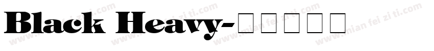 Black Heavy字体转换